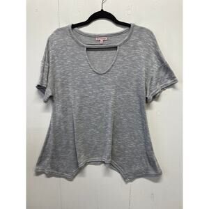 Juicy Couture Women's Lightweight Top Size XS Gray Asymmetrical Hem Very Soft!